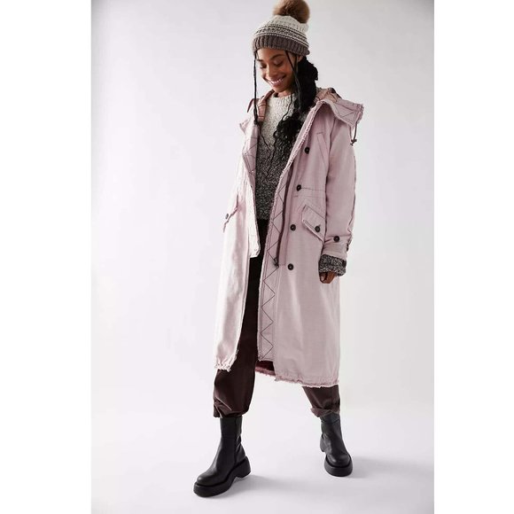 Free People We The Free On The Road Again Parka Jacket Hoodie Top XS NWD